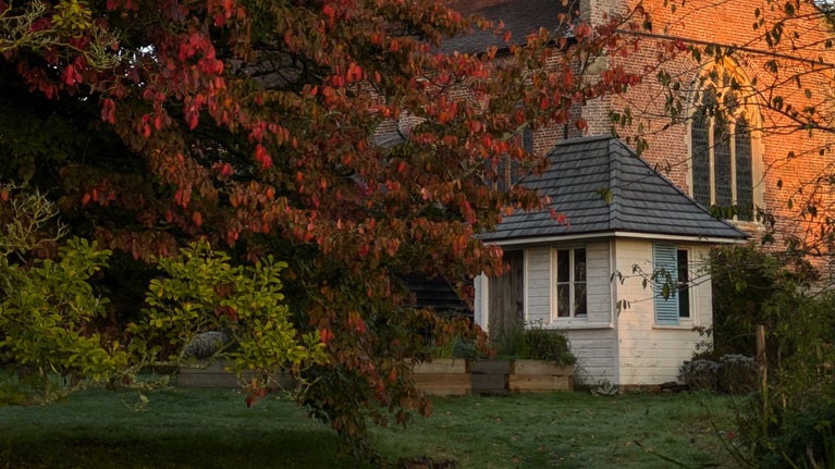 The October garden at Smallhythe Place